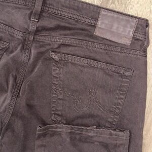 AG Adriano Goldschmied The Ives Modern Athletic Pants Men's 33x32 Brown Stretch